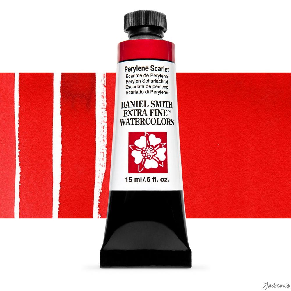 Daniel Smith Watercolour Paint Tube 15ml Perylene Scarlet PR149 Artist Painting