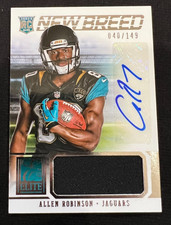 ALLEN ROBINSON 2014 Panini Elite New Breed Jersey #3 Rookie Card RC AUTO #40/149. rookie card picture