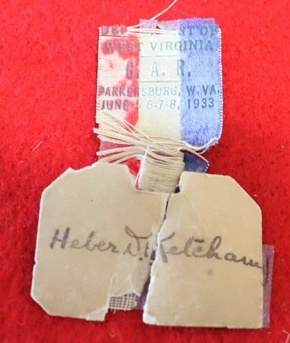 WEST VIRGINIA VETERANS CIVIL WAR NAMED RIBBON