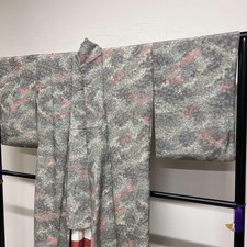 Japanese Kimono Komon Edo Shark Flower Dot 123Tz