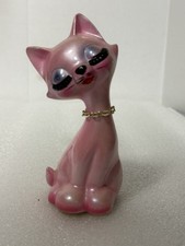 MCM Vintage Brinns Pink Eyelash Cat Figurine ...