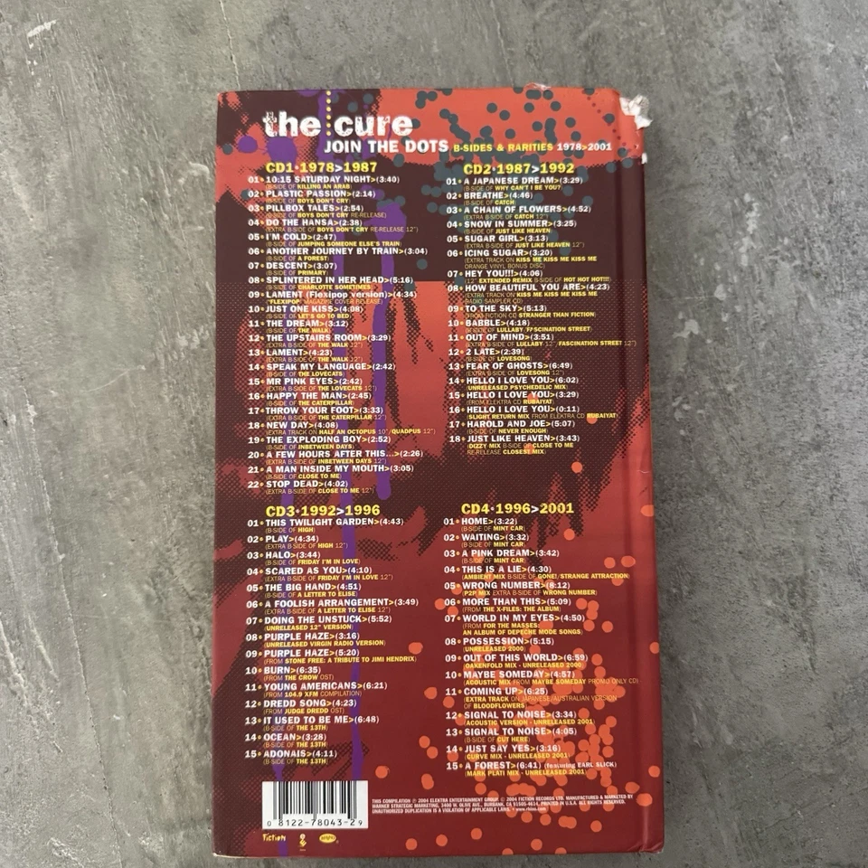 The Cure Join the Dots B Sides And Rarities Set Robert Smith Case Book Only - Bild 4 von 4