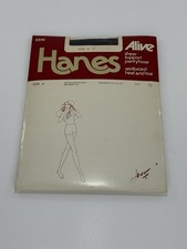 Vintage Hanes Alive Sheer Support Size A Style 809 Navy Blue