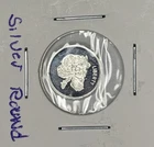 1 Gram 0.999 Fine Silver Round - Queen Skull Profile
