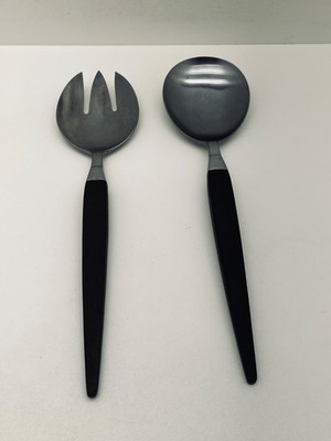 Vintage Modern Elegance by Stanley Roberts Salad Serving Spoon & Fork- Japan