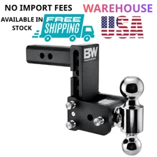 B&W Trailer Hitches Tow & Stow Adjustable Trailer Hitch Ball Mount - TS10037B