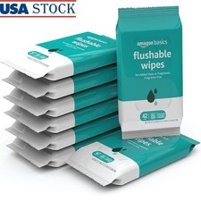 Flushable Wipes 336 Count Plant Based Skin Cleaning Wipes Fragrance Free Eco New