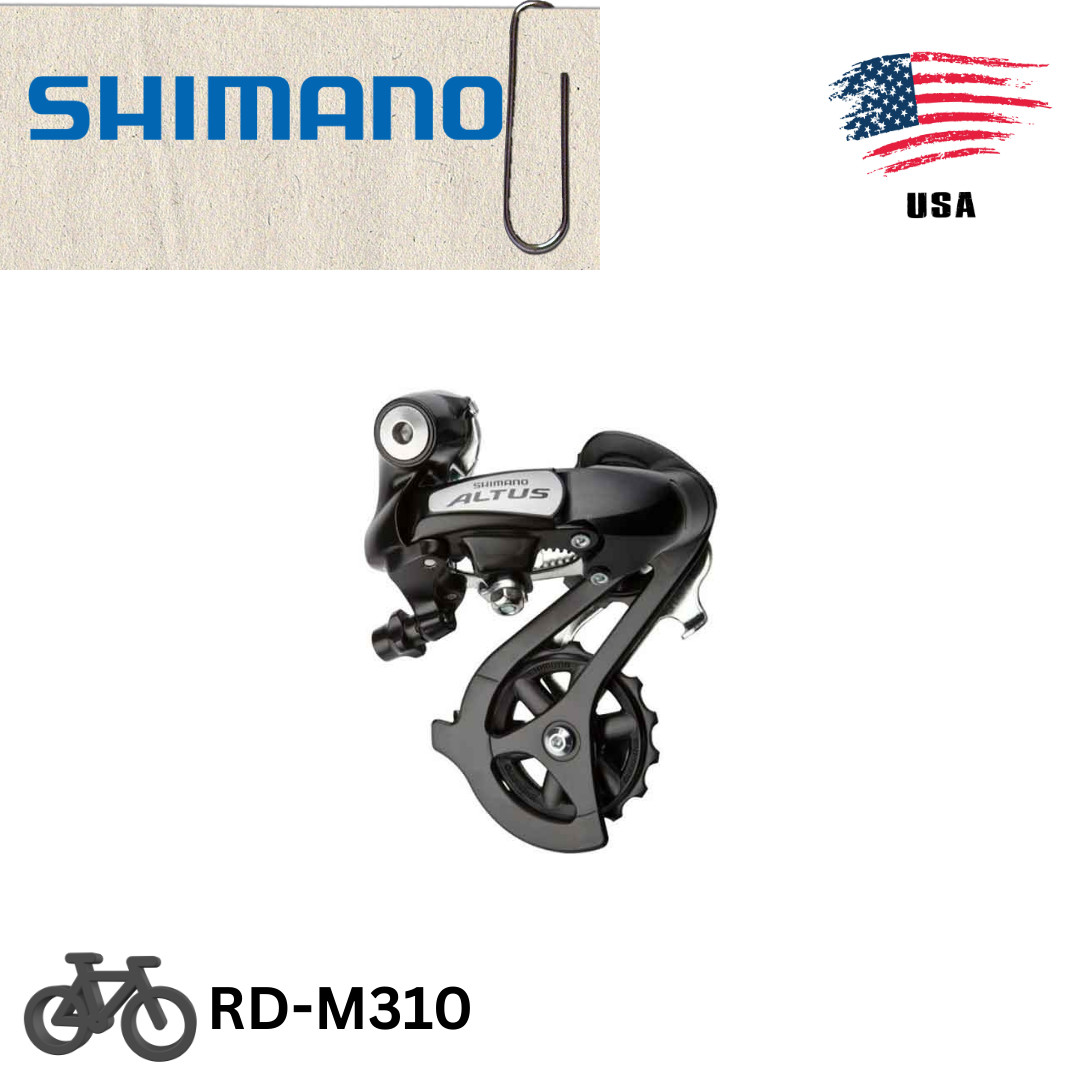 Shimano Altus RD M310 7 Speed 8 Speed Black MTB Rear Derailleur RD-M310