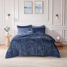 Queen Comforter Set, Velvet Comforter Set , Luxury Diamond Quilting Comforter Se