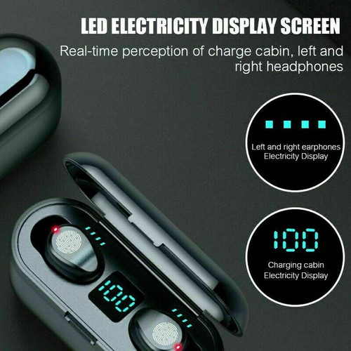 Wireless Earbuds Headphone Headset Noise Cancelling TWS Waterproof for Bluetooth