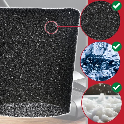 Foam Filter for GUILD 16L 30L 8815785 GWD30 8642240 GWD30P Wet & Dry Vacuum 22cm - Picture 5 of 12