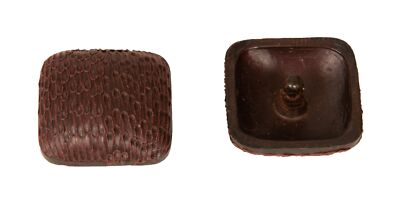 SG Set of 4 Plastic Square Buttons with Sewing Stem mm.33 x 33 x 16 mm art