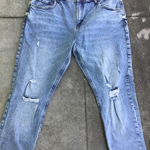 Cotton On Denim Jeans 36 x 33 Distress Slim Leg Blue Men - Picture 3 of 9