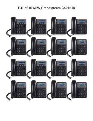 LOT of  16 New Grandstream GXP1610 2-Line HD - SIP IP Phone - FREE SHIPPING