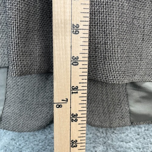 VTG Armani Jacket Mens L 44 Gray Blazer Coat Wool Notch Lapel Single Breasted - Picture 11 of 15