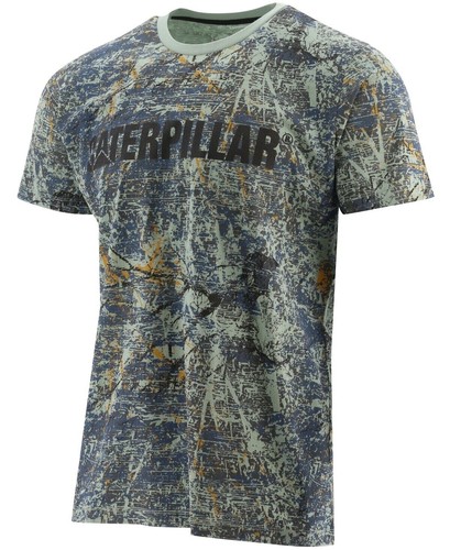 Caterpillar Men's Logo Graphic T-Shirt Shady Tree Camo M