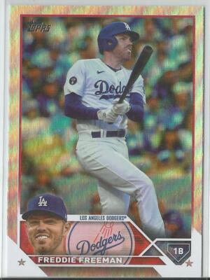 Freddie Freeman 2023 Topps Series 1 Los Angeles Dodgers Rainbow Foil #200
