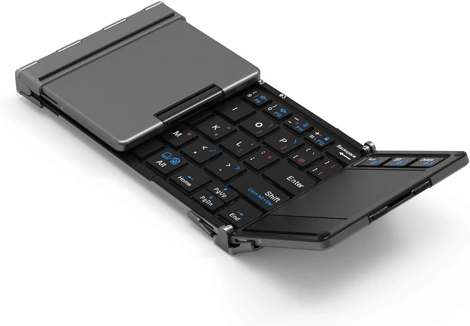 iClever IC-BK08 Bluetooth Wireless Keyboard Touchpad Multi-Pairing USB New RZ - Image 2 of 4