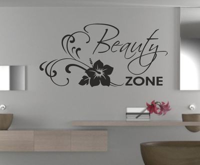 Wandtattoo Wandaufkleber Aufkleber Bad WC Tattoo Wellness Relax Beauty Zone 14