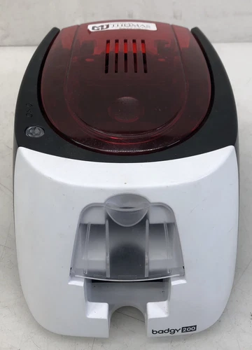 Evolis Badgy 200 Single-Sided Color Plastic ID Card Badge Printer B22U0000RS