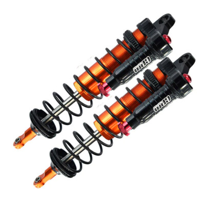 NEW GPM Alum 6061-T6 Front L-Shape Piggy Back Adj Spring Shock 128mm Org for