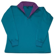 Vintage Patagonia 1/4 Zip Pullover Size XL Teal Base Layer Capilene