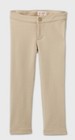 Cat &Jack Toddler Girls Stretch Uniform Ponte Pants Color Beige Size 4T Nwt
