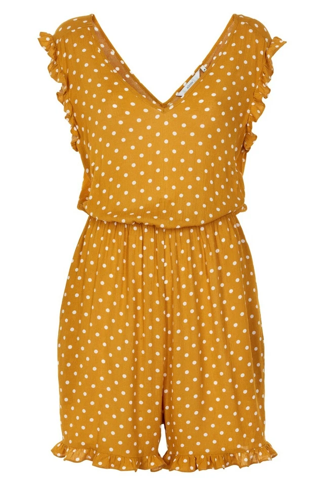 Mono Mameluco NUMPH Tawny Amarillo Lunares Volantes S M L Foto 2 de 4