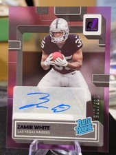2022 PANINI CLEARLY Purple/175 DONRUSS ZAMIR WHITE AUTO RC  /175 🔥 