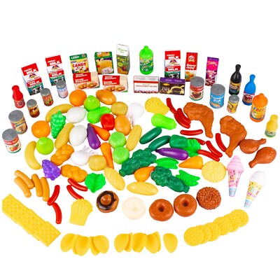 Küchenspielzeug Küchenspielzeug Gemüse Obst 120-Teile Plastik KP6108