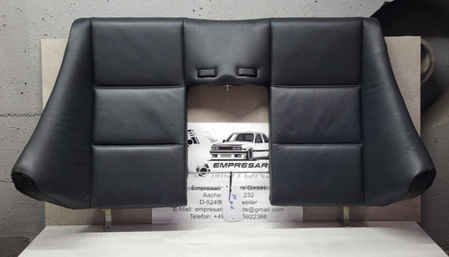 BMW E46 Cabrio Sitzbank Rücksitzbank Lehne Hinten Leder Schwarz 5220 8255077 #01