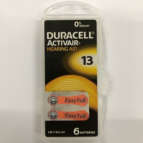 New 4 Batteries Duracell Activair Hearing Aid Batteries Size 13 Exp 00