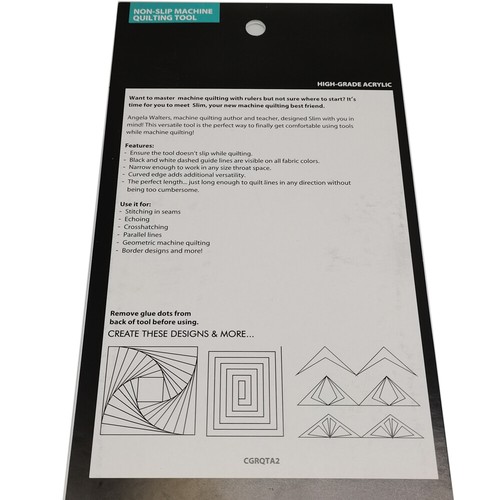 Quiltwerkzeuge Lineale zweifarbige Referenzlinien Quiltvorlagen für Quilter - Bild 6 von 33