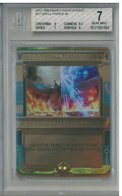 MTG Spell Pierce - Amonkhet Invocations Masterpiece BGS 7 (9,85,7