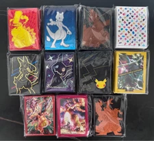 Lot of 3 UNIQUE Sealed Pokémon Sleeve Packs – 65 Sleeves Each Pack Free Shipping
