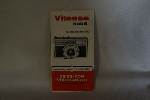 #A0281 - Zeiss Ikon Broschüre Anleitung  zur Vitessa 500S  - Bild 1 von 1