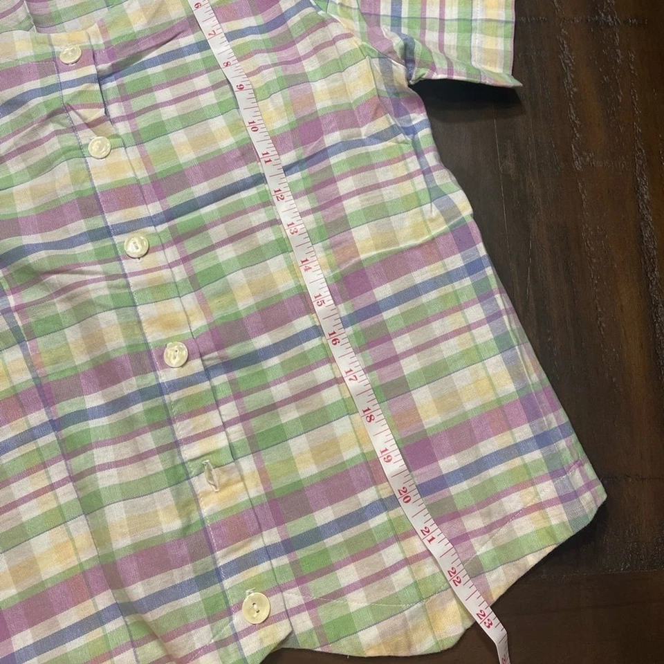 Blusa Jaclyn Smith Sport Vintage Xadrez Multicolorido - Imagem 4 de 4