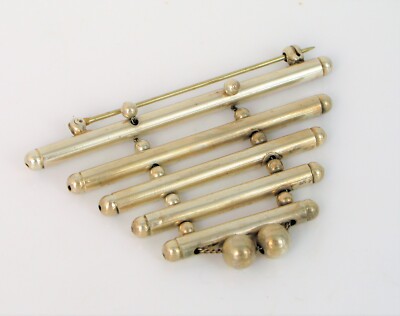 BEAUTIFUL VINTAGE CONRAD GERSUNY 925 STERLING SILVER MODERNIST BROOCH ...