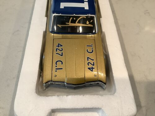 MARIO ANDRETTI AUTOGRAPHED 1968 URL MERCURY BUNNELL MOTOR CO. DIECAST W/COA/CARD