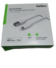 Belkin BOOST CHARGE to USB-A Cable White 6.6 Ft With Fast Connector