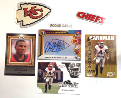 2019 Panini Elements Rookie Neon Signs Mecole Hardman Jr. RNS-MH #10/99 Plus 3