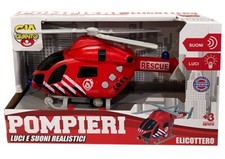 x Elicottero Pompieri Con Luci E Suoni Gioco Giocattolo Bambini sar