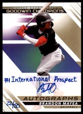 2022 Goodwin Champions Inscription Auto #A-BM Brandon Mayea RC Auto 22/50 Upper