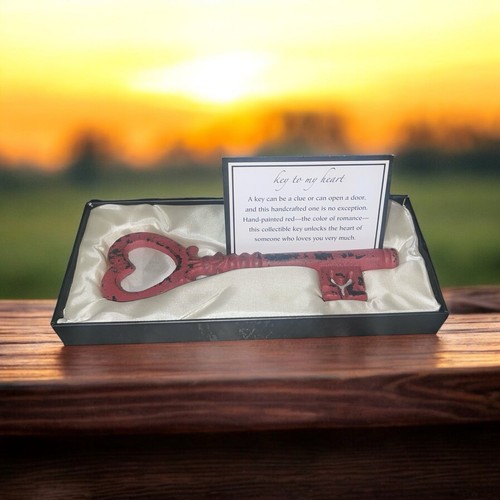 PIER 1 Imports “ Key To My Heart “ Metal Approx 6”L NIB - 第 1/4 張圖片