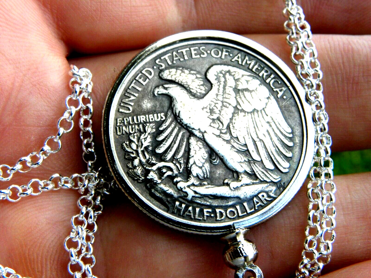 Walking liberty hotsell coin necklace