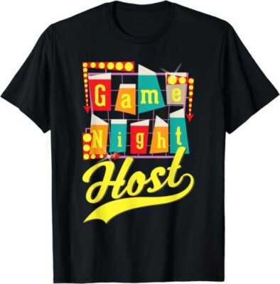NEW LIMITED Game Night Host Family Board Game Night T-Shirt