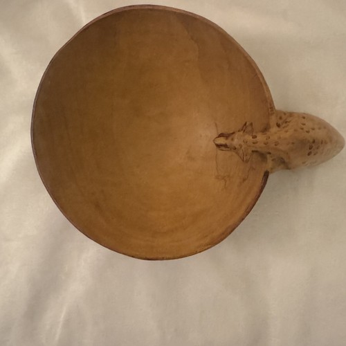 Ancien bol à boire guépard en bois sculpté à la main Kenya 7,5"L art populaire - Photo 10/10
