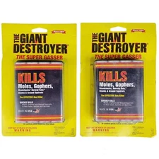 The Giant Destroyer The Super Gasser For Moles Gopher Woodchucks Rats 2 Packs