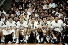 DI713 Larry Bird - Parish -McHale- Ainge Boston 8x10 11x14 16x20 Colorized Photo