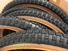 Pair of Tioga Comp 3, BMX Tires, Retro, New Old School Skinwall, 1 of each Black